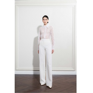 ODM Women's Pants Trousers NOIR RELAXED TROUSERS Regular Fit Straight 61% Rayon 39% Cotton Casual Women's Trousers - Product Image 1