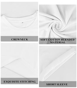 เสื้อยืดแขนสั้นสีขาวสำหรับผู้ชาย พิมพ์ลายตกปลา สไตล์ลำลอง คอกลม ทรงปกติ ผ้าเจอร์ซีย์คอตตอน 100% เหมาะสำหรับฤดูร้อน - Product Image 5