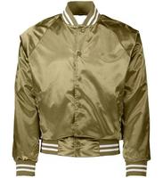 Veste universitaire personnalisée OEM vierge à broder, veste de baseball en soie, veste bomber en satin pour homme, veste unisexe, vêtements grecs