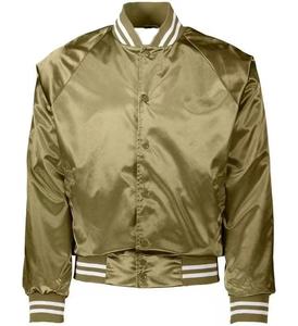 Veste universitaire personnalisée OEM vierge à broder, veste de baseball en soie, veste bomber en satin pour homme, veste unisexe, vêtements grecs - Product Image 3
