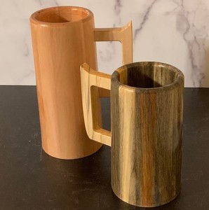 Jarra de Cerveza Decorativa de Madera Tallada a Mano, Jarra de Madera Estilo Vikingo, Taza de Cerveza Rústica, Taza de Café Hecha a Mano, Regalo - Product Image 6