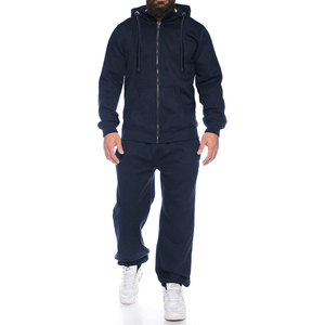 Conjunto Deportivo Personalizado de Felpa de Algodón Cepillado de 450 g/m² para Hombre, Dos Piezas, Sudadera con Capucha y Pantalones Jogger, Color Granate Oscuro, Bordado, Prenda Premium - Product Image 1