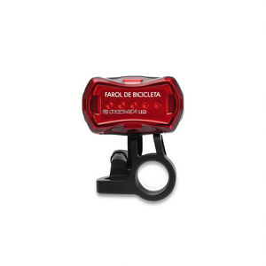 Farol De Bicicleta Led Con Lente Roja Y Soporte Ajustable Para Ciclismo - Product Image 2