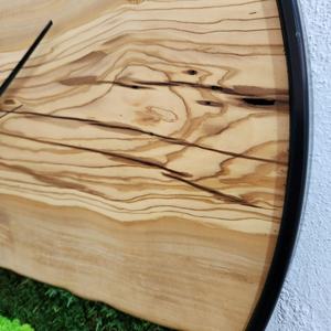 Moss Wood Grain Wall <b>Clock</b> Natural Rustic Green Moss Decor Handmade Wooden Round <b>Clock</b> Evergreen Woodland Moss Wall <b>Clock</b> - Product Image 2