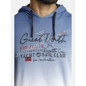 เสื้อฮู้ดดี้ผู้ชายคุณภาพสูง ผ้าฝ้าย 100% สำหรับฤดูหนาว พิมพ์ลายได้ตามต้องการ ระบายอากาศได้ดี แห้งเร็ว ทรงหลวม - Product Image 3