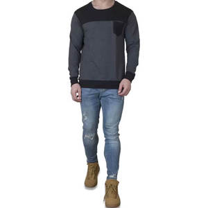 Sweat-shirt noir XERION SPORTS pour homme, col rond, multi-poches, en coton, style streetwear, coupe classique, hiver, anti-rétrécissement, vente en gros - Product Image 6
