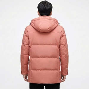 Custom <b>Men's</b> Winter Hooded Jacket <b>Long</b> <b>Padded</b> Design Warm Casual Outdoor Fashion Outerwear - Product Image 5