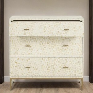 โต๊ะข้างเตียงตกแต่งทำมือคุณภาพสูง พร้อมงานฝังลายละเอียดอ่อน ราคาโรงงาน - Product Image 2