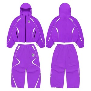 Custom Made <b>Wind</b> <b>Breaker</b> Set Men Reflective Tracksuits Windbreaker Nylon Tracksuit - Product Image 1