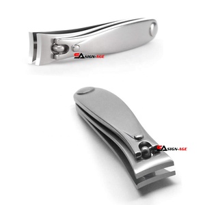 2024 vente chaude Logo de marque personnalisé coupe-ongles manucure pédicure pédicure avec étui en cuir coupe-ongles en acier inoxydable doigts - Product Image 1