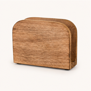 Porte-serviettes artisanal en bois de manguier, design rustique Arbre de Vie, support décoratif vertical pour serviettes, pour la maison, la restauration et la table. - Product Image 5