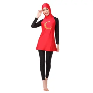 Maillot de bain de luxe pour femmes, ensemble deux pièces, de styliste, marques célèbres, islamique, pour la plage, couverture complète