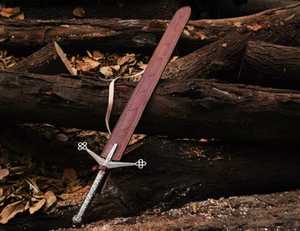 Épée Réplique Artisanale en Acier Inoxydable LEGACY BLADES avec Fourreau en Cuir – Pièce de Collection Décorative Rustique pour l'Exposition - Product Image 5