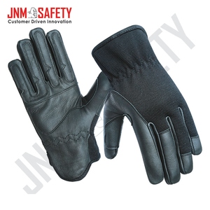 Top Grade Cowhide Grain Leather <b>Driver</b> Working <b>Gloves</b> Reflective Safety Clothing Abrasion Heat Resistant Heavy Duty Hand - Product Image 2