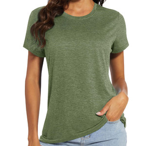 Camisetas Gráficas DTG para Streetwear, Camisetas Lisas de Tallas Grandes para Mujer, Lavado Ácido, Transpirables, 100% Algodón, Corte Regular de Verano - Product Image 2