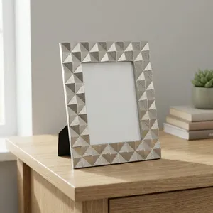 Handmade Agate Quartz Marble Photo <b>Frame</b> Luxury Rectangular Tabletop Picture Display Modern Home Office Decorative Gift - Product Image 3