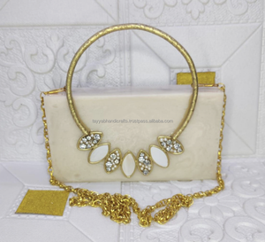 High Quality Resin <b>Flower</b> Shape Clutch Handbag MODEL Customized Color/Size Stylish Artificial Design for Valentine's Day - Product Image 4