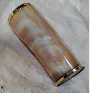 Taza de Vidrio con Diseño de Cuerno Natural, Hecha a Mano, Ecológica, de Gran Capacidad, Apta para Lavavajillas y Microondas, Reutilizable para Café, Té, Cerveza, Estilo Rústico - Product Image 5