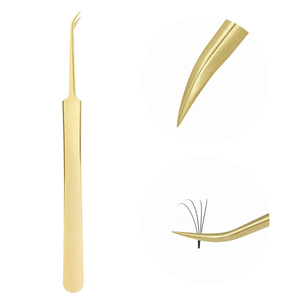 Thickened Stainless Steel Grafted Tweezers, Pointed Tip Plucking Eyebrows, And Eyelashes Extension High-Precision Tweezers Set - Product Image 1