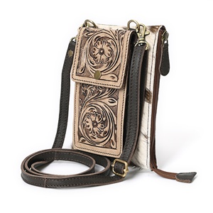 Women’s Small Cowhide Crossbody Bag | Western Boho Style <b>Shoulder</b> Purse | Fashion Daily Handbag - Product Image 2