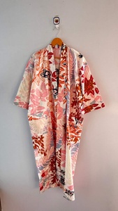 Elegant Gown Cotton <b>Kimono</b> Soft and Comfortable Bath Robe <b>Beach</b> Wear Gift for Her Floral Print Robe New Design <b>Kimono</b> Robe - Product Image 3