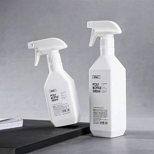 300ml 500ml White HDPE Plastic <b>Mist</b> Spray Square <b>Bottle</b> Gardening Household Cleaning Liquid Soap Leak Proof Detergent <b>Bottles</b> - Product Image 2