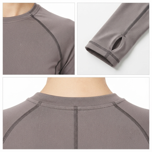Camisetas de Yoga y Fitness para Mujer, Camisetas Deportivas de Manga Larga con Compresión, Ropa de Entrenamiento, Camisetas de Manga Larga - Product Image 6