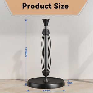 Portarotolo da Cucina Premium in Acciaio Inossidabile con Doppio Meccanismo a Cricchetto, Decorativo da Appoggio - Product Image 5