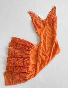 Robe mini camisole d'été |   Robe d'été à bretelles spaghetti imprimée et ludique, style bohème, à volants superposés, coupe droite, 100% coton, écologique - Product Image 3