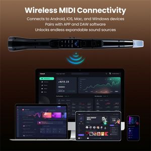 Sassofono Elettronico MIDI Portatile Wireless con 100 Toni, Altoparlante Hi-Fi da 3W, 12 Ore di Autonomia, 0,7 Libbre, Nero, ABS Leggero, Suono Hi-Fi - Product Image 5