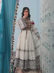 Women's Afghani Casual <b>Dresses</b> Luxury Ethnic Embroidered Bohemian Style Festival Clothing Supplier Collection - Product Image 4