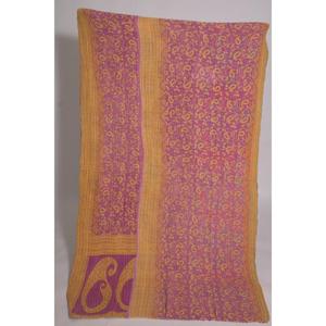 Handmade Eco-Friendly Printed Kantha <b>Quilt</b> Vintage Floral Cotton <b>Throw</b> Boho Indian Bedspread Reversible Blanket All-Season Decor - Product Image 2