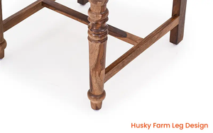 Solid <b>Wood</b> <b>Dining</b> <b>Table</b> Set 4-Seater Traditional Vintage Carved <b>Wood</b> <b>Table</b> with <b>Rustic</b> Chairs Antique Style Classic Furniture - Product Image 6