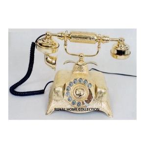 Teléfono antiguo de aleación de Metal, nuevo diseño de grabado de fábrica, antiguo - Product Image 1