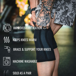 Neoprene Thick 5mm/7mm <b>Knee</b> Sleeves with Comprehensive Protection for Adult Use - Product Image 5