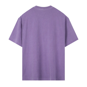 เสื้อยืดแฟชั่นใหม่ ทรงหลวม ผ้าคอตตอน 100% สไตล์วินเทจ พิมพ์ลายโลโก้ได้ตามต้องการ เสื้อยืดผู้ชายทรงเรโทร 250gsm แบบทำสีซีด ทรงโอเวอร์ไซส์ - Product Image 2