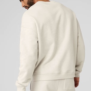 Automne pull léger sweat 100% coton lourd doux polaire avec imprimé graphique hiver hauts sweats à capuche - Product Image 4
