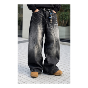 Jeans Negros Ajustados Elásticos para Hombre, Pantalones Vaqueros Casuales, Modernos, Elegantes, Cómodos, Duraderos, a la Moda - Product Image 2