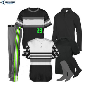 Unisex Baseball Uniform Set Breathable Lightweight Moisture Wicking Quick Dry 100% Polyester All Seasons Sportswear - Product Image 2