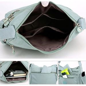 Borsa a Tracolla Impermeabile in Nylon per Donna con Cinturino Regolabile, Borsetta con Tasche, Borsa Messenger - Product Image 3