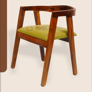 Luxury Modern Solid Wooden Dining Armchair For Cafes Comfortable Upholstered Soft Leather <b>Cushion</b> Contemporary Barrel-<b>Back</b> Chair - Product Image 2