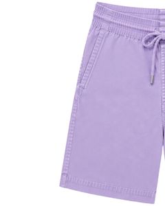Pantalones Cortos Bermuda Casuales para Hombre, Color Lavanda, Personalizados, con Cordón, Ligeros, de Corte Holgado, Mezcla de Algodón, para Playa - Product Image 3