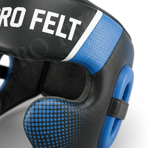Protector de Cabeza de Boxeo de Cuero PU de Alta Calidad Personalizado, Protección Facial Completa, Almohadillas Acolchadas para Entrenamiento de MMA y Sparring - Product Image 3