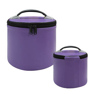 Étuis de fez maçonniques haut de gamme - Boîte de rangement et de présentation pour chapeaux en similicuir |   Disponible en blanc, rouge, bleu, violet, noir (violet) - Product Image 1