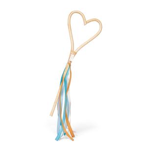 New Arrival Natural Wicker Heart Magic Wand Rattan Kid Toy Handwoven Ribbon Stick Nursery Decor Pretend Play Toy For Babies - Product Image 1
