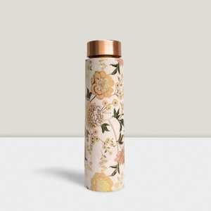 100% Pure Copper Shiny Polished Hammered Water Bottle Best for Outdoor <b>Camping</b> Traveling Water Drinking Bottles - Product Image 4