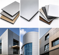 Panneau composite en aluminium ignifuge (ACP) pour revêtement mural extérieur, façade rideau, décoration de cuisine, chambre et appartement