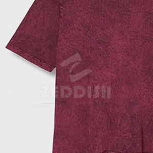 เสื้อยืดผ้าคอตตอนโพลีเอสเตอร์คุณภาพดีที่สุด ผลิตแบบย้อมสีเอซิด ขายส่ง เสื้อยืดผู้ชายน้ำหนักเบา ย้อมสีเอซิด - Product Image 3