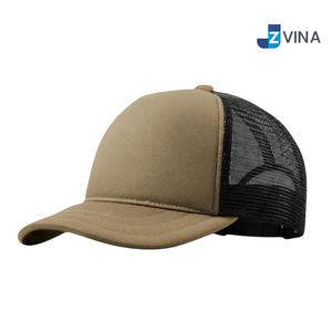 Custom Logo Trucker Cap Mesh Baseball <b>Hat</b> Solid Color Contrast Design Adjustable Back Closure Casual Style Adult Spring - Product Image 4