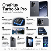 Nouveau Téléphone Gaming 5G OnePlus Turbo 6X Pro 2026 en Gros, Écran AMOLED 144Hz, Processeur Dimensity 7400 Super, Batterie 8000mAh, Charge Rapide 80W, Smartphone Android